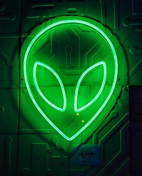 Alien Face Neon Sign